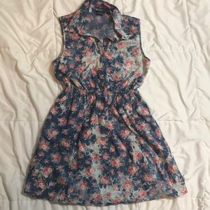 Floral Denim Dress